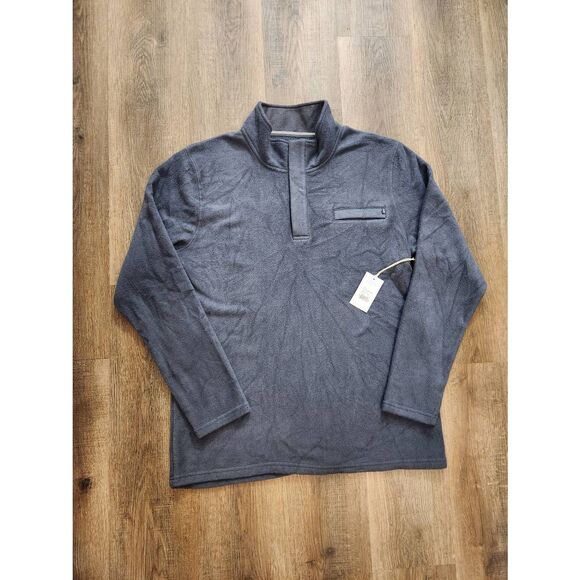 NWT Free Fly Polar Snap Fleece Indigo Men's 2XL Viscose bamboo performance - Picture 1 of 10